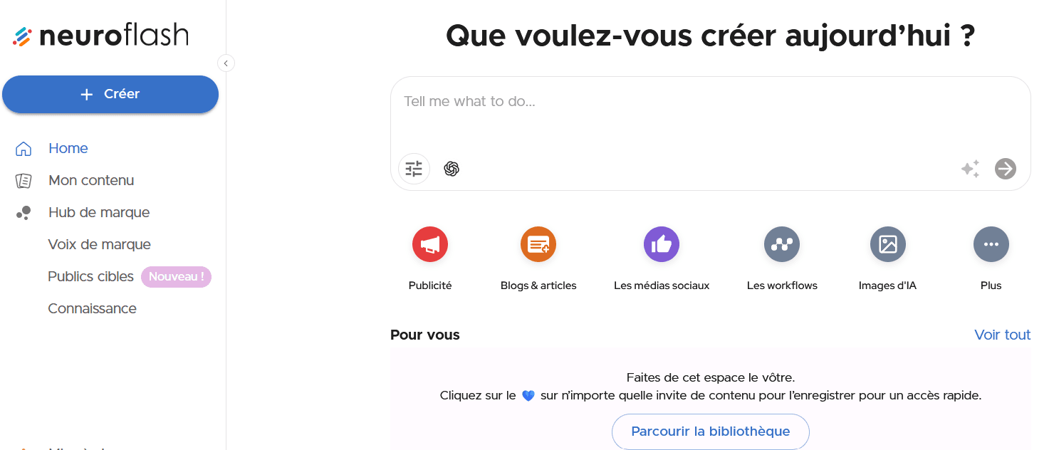 Neuroflash — aperçu