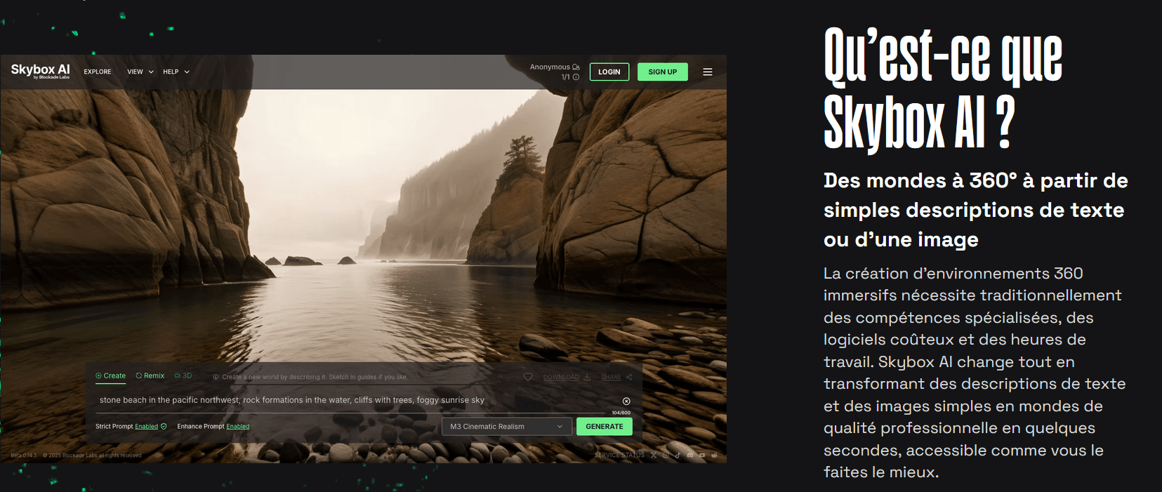 Skybox AI — aperçu