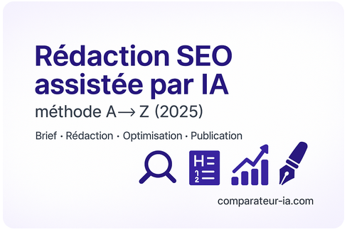 Rédaction SEO assistée par IA : méthode A→Z