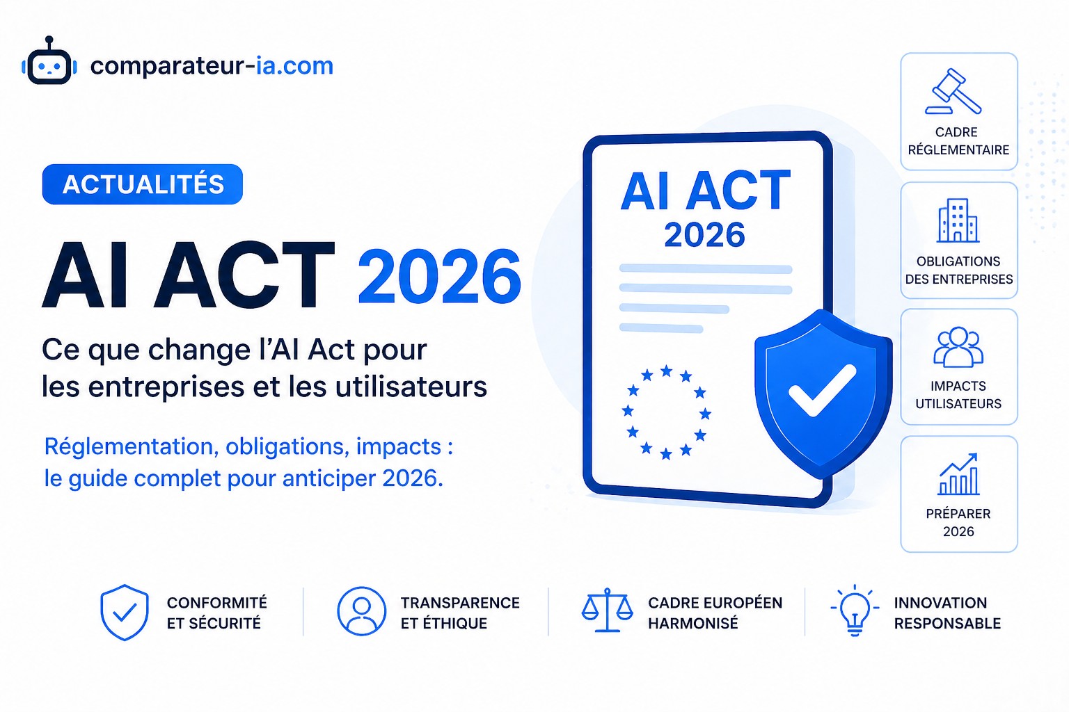 AI Act européen : ce qui change concrètement pour les entreprises en 2026