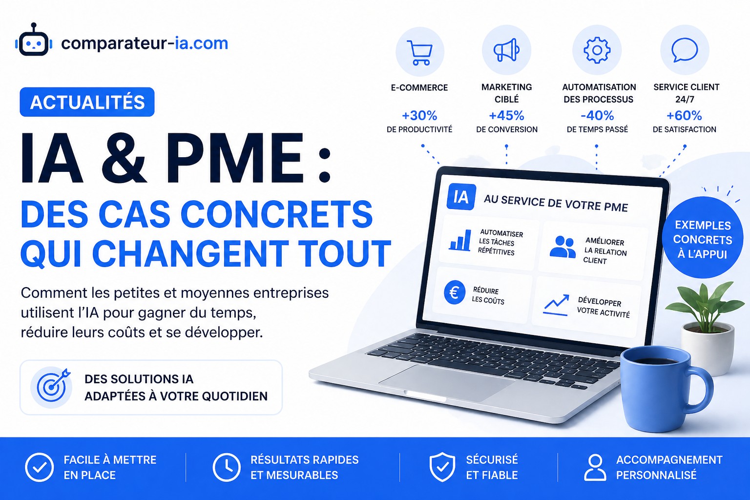 IA en PME : 5 cas concrets où l’investissement s’est rentabilisé en 3 mois