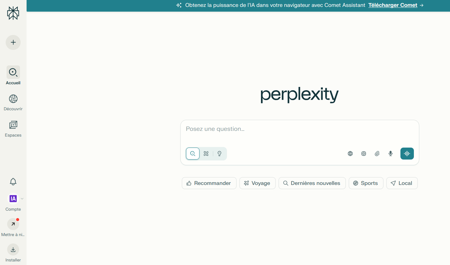 Perplexity AI — preview