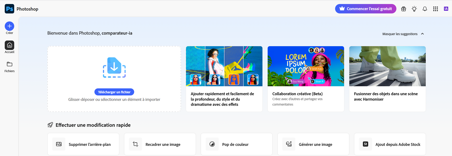 Photoshop IA — preview