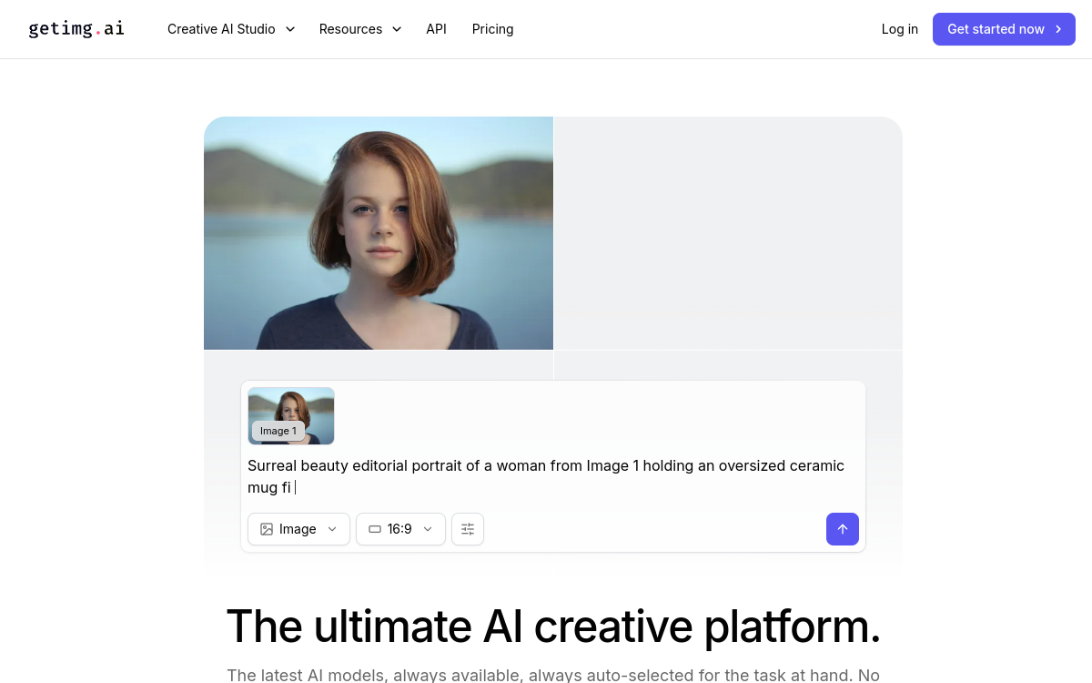 Capture d'écran de Getimg.ai