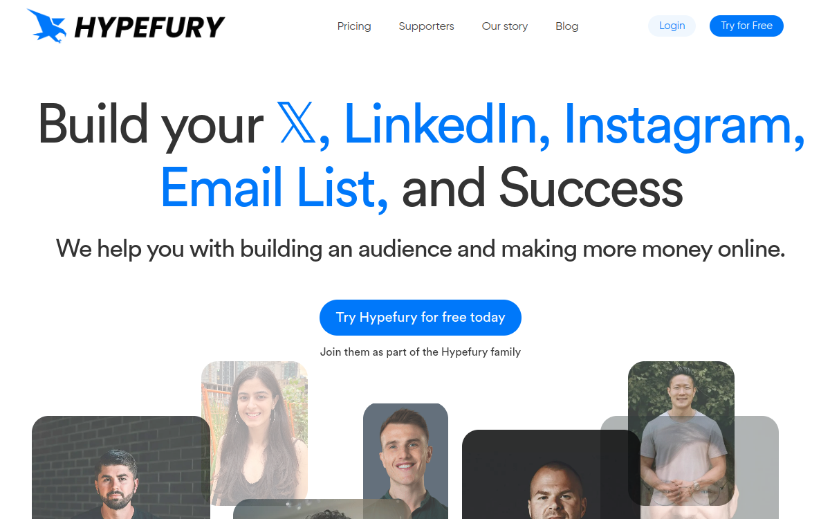 Capture d'écran de Hypefury AI