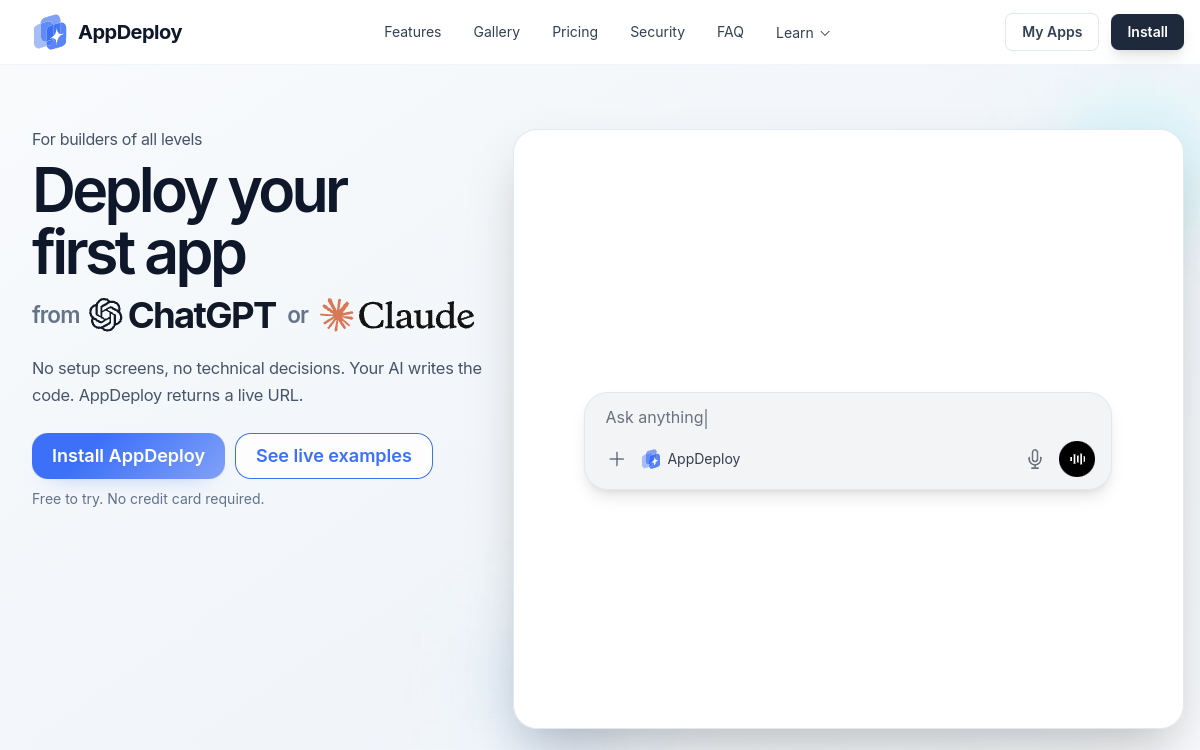 Capture d'écran de AppDeploy