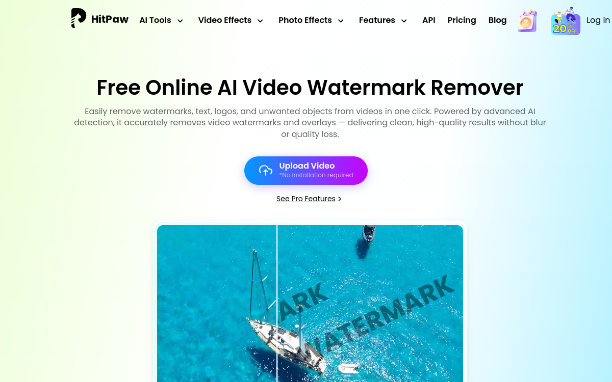 Capture d'écran de HitPaw Watermark Remover