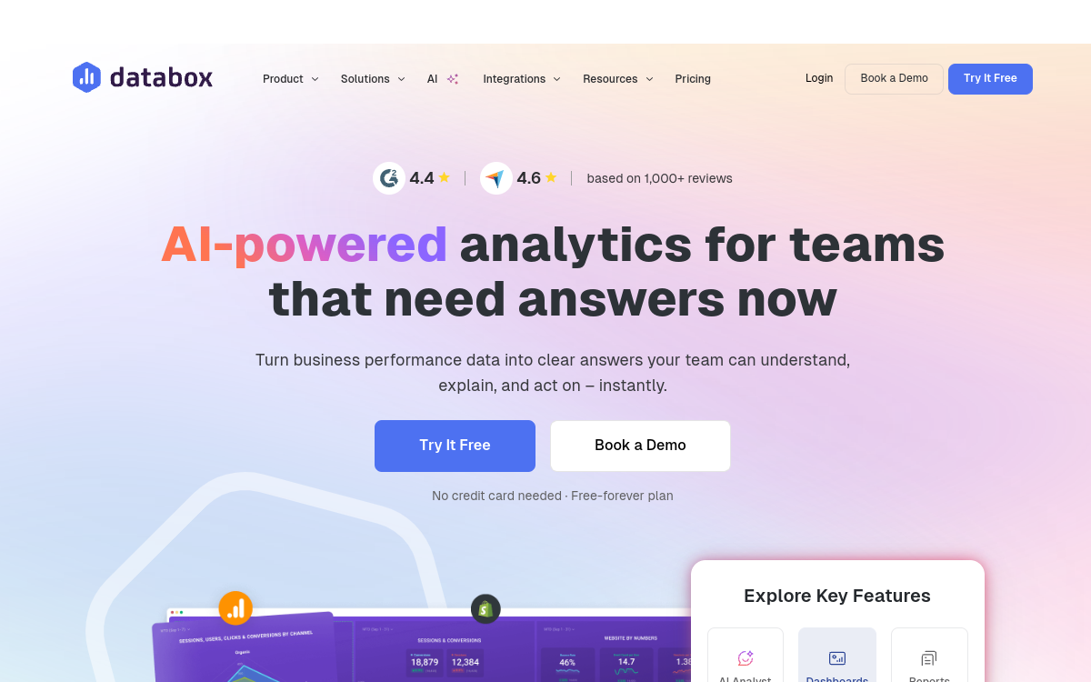Capture d'écran de Databox