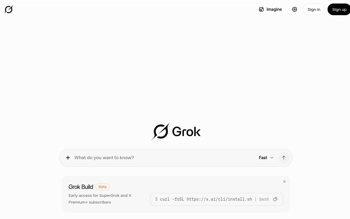 Capture d'écran de Grok (xAI)
