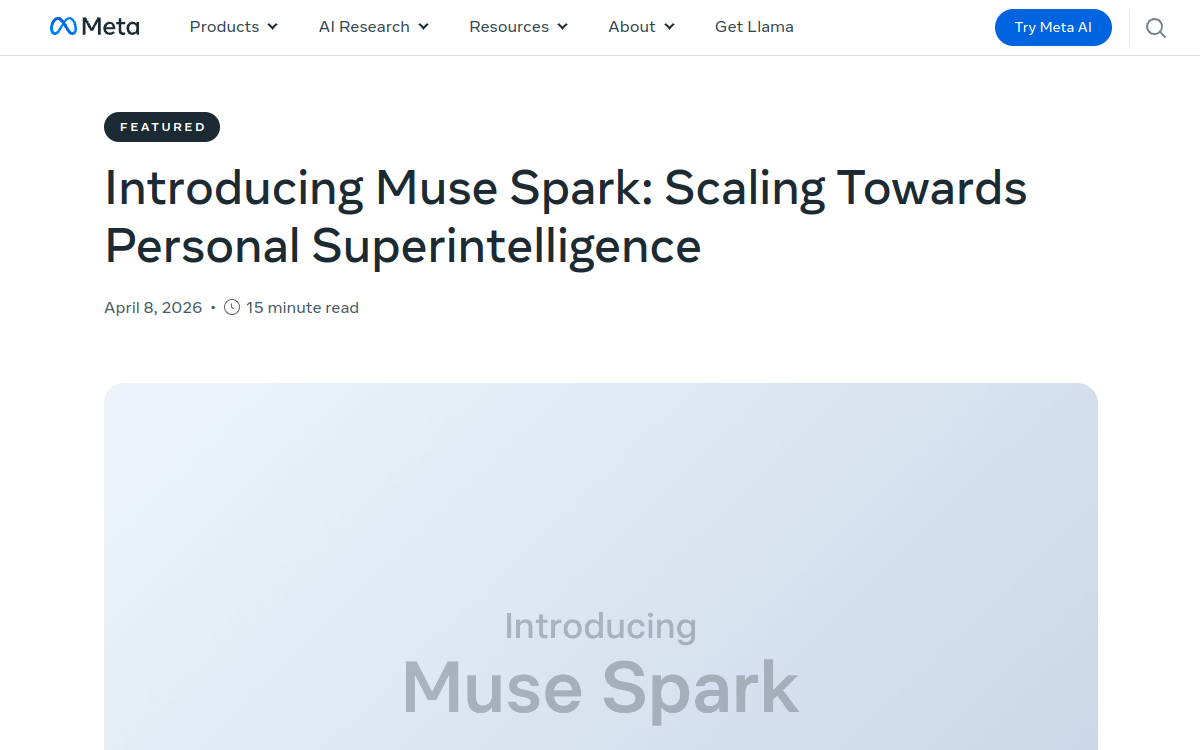 Capture d'écran de Muse Spark