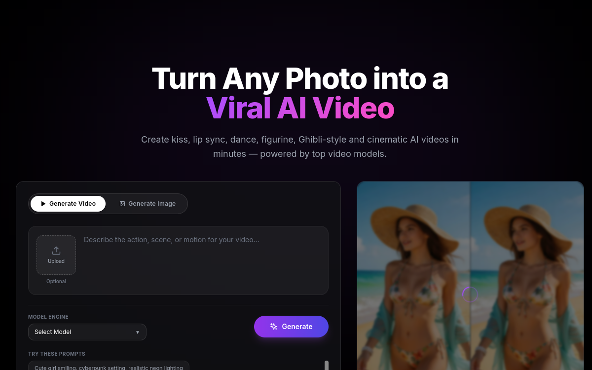 Capture d'écran de ReelMuse AI