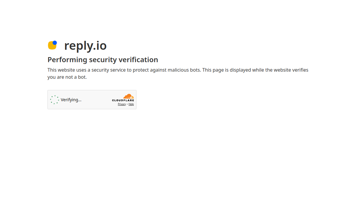Capture d'écran de Reply.io