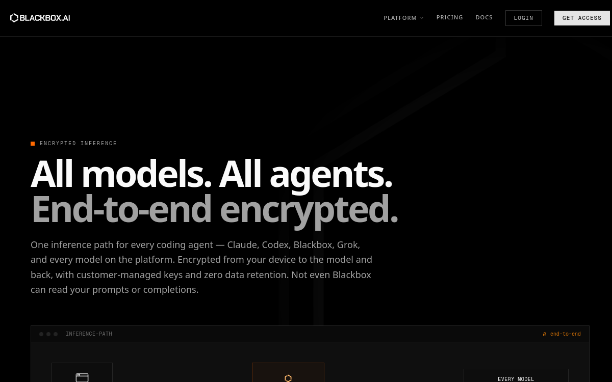 Capture d'écran de BlackBox AI