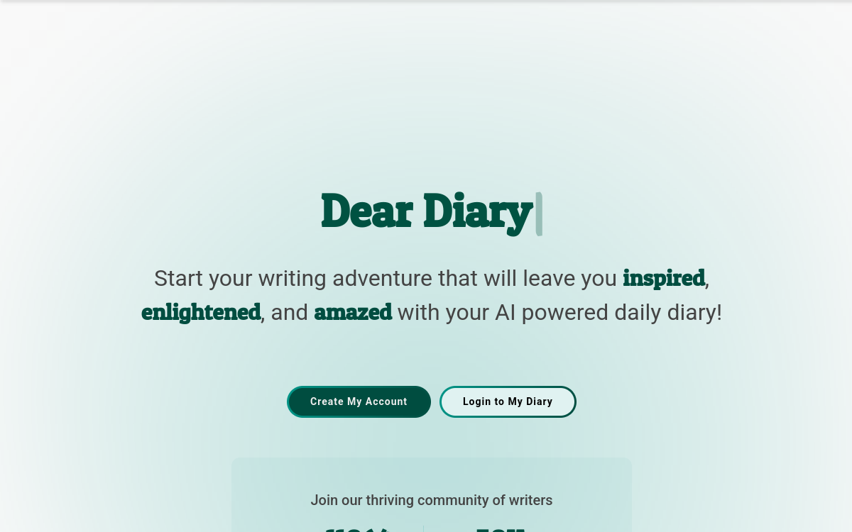 Capture d'écran de AI Diary