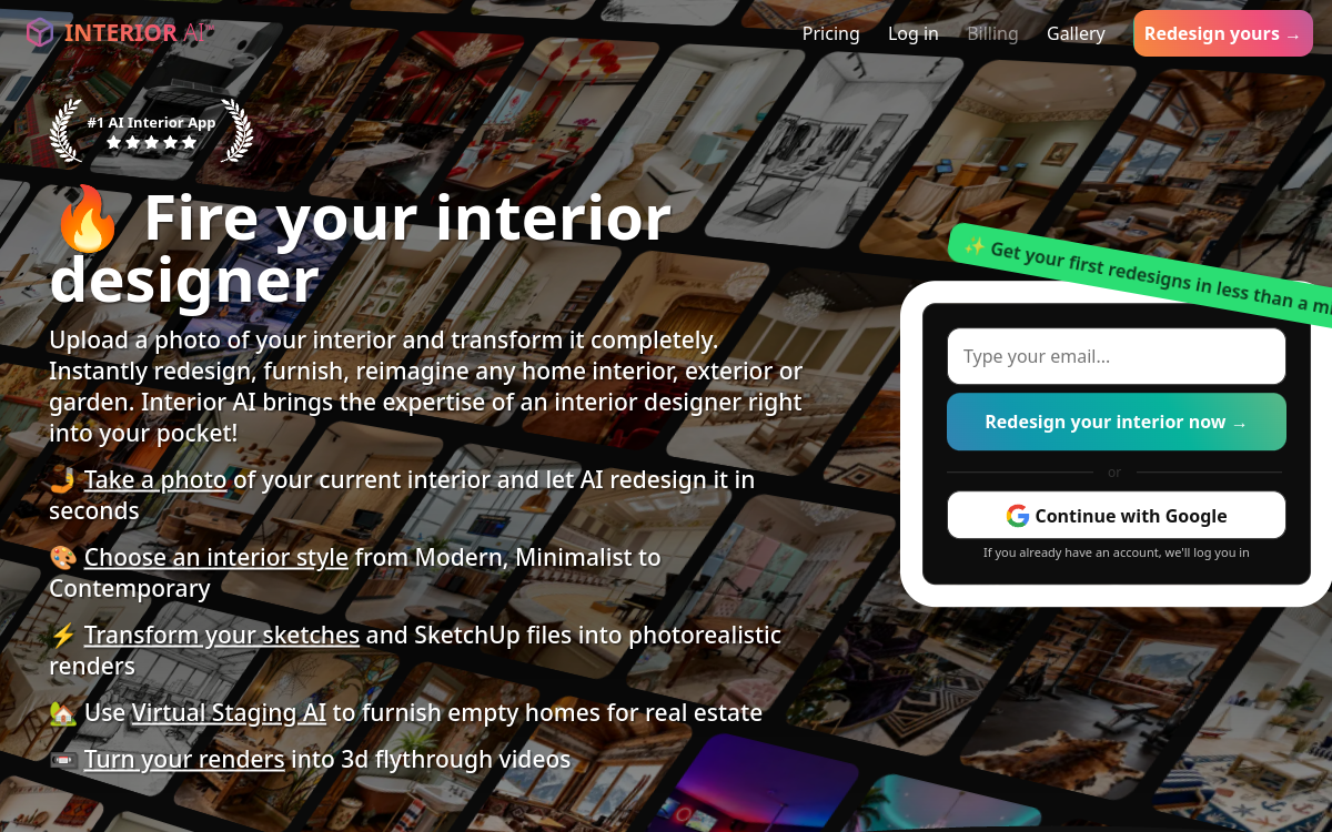 Capture d'écran de Interior AI