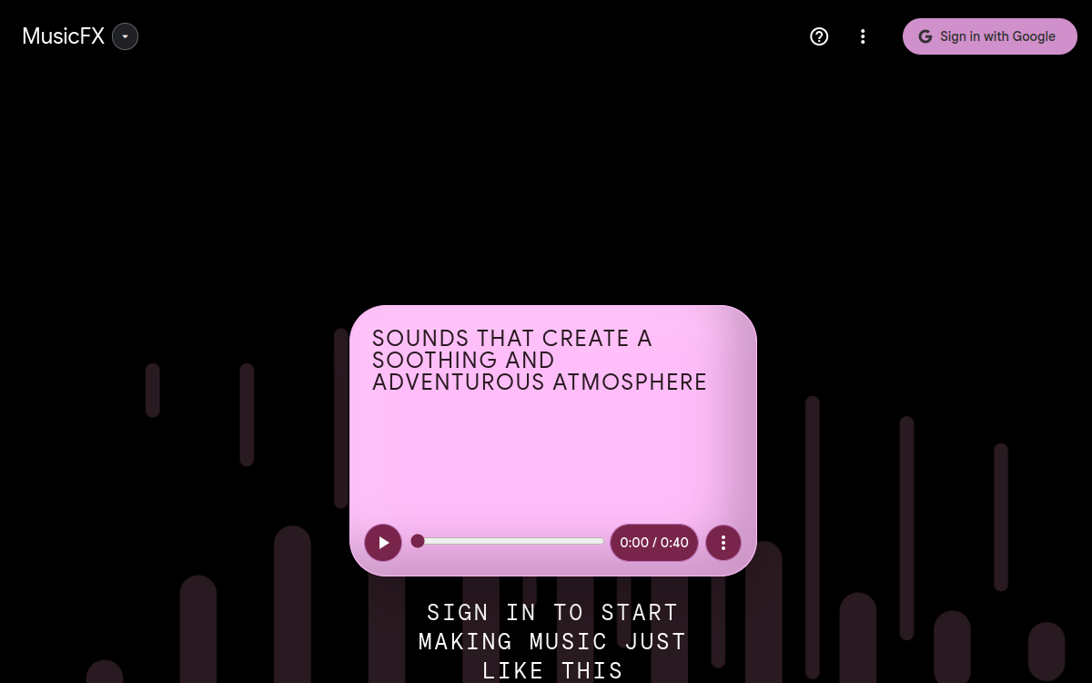 Capture d'écran de MusicFX
