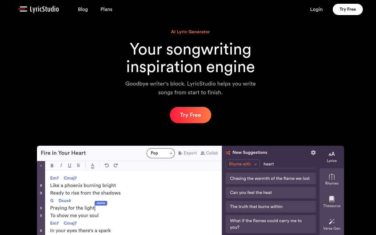 Capture d'écran de LyricStudio