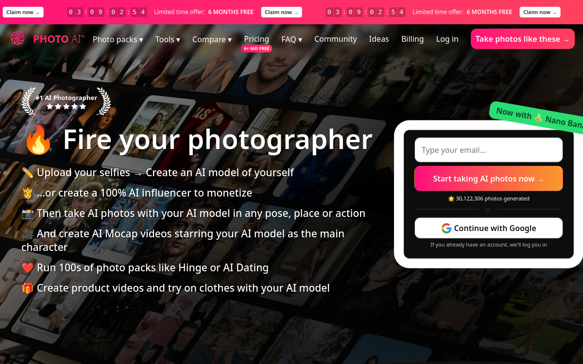Capture d'écran de PhotoAI