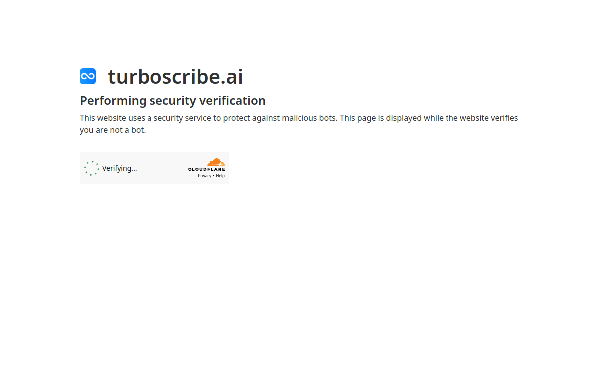 Capture d'écran de TurboScribe