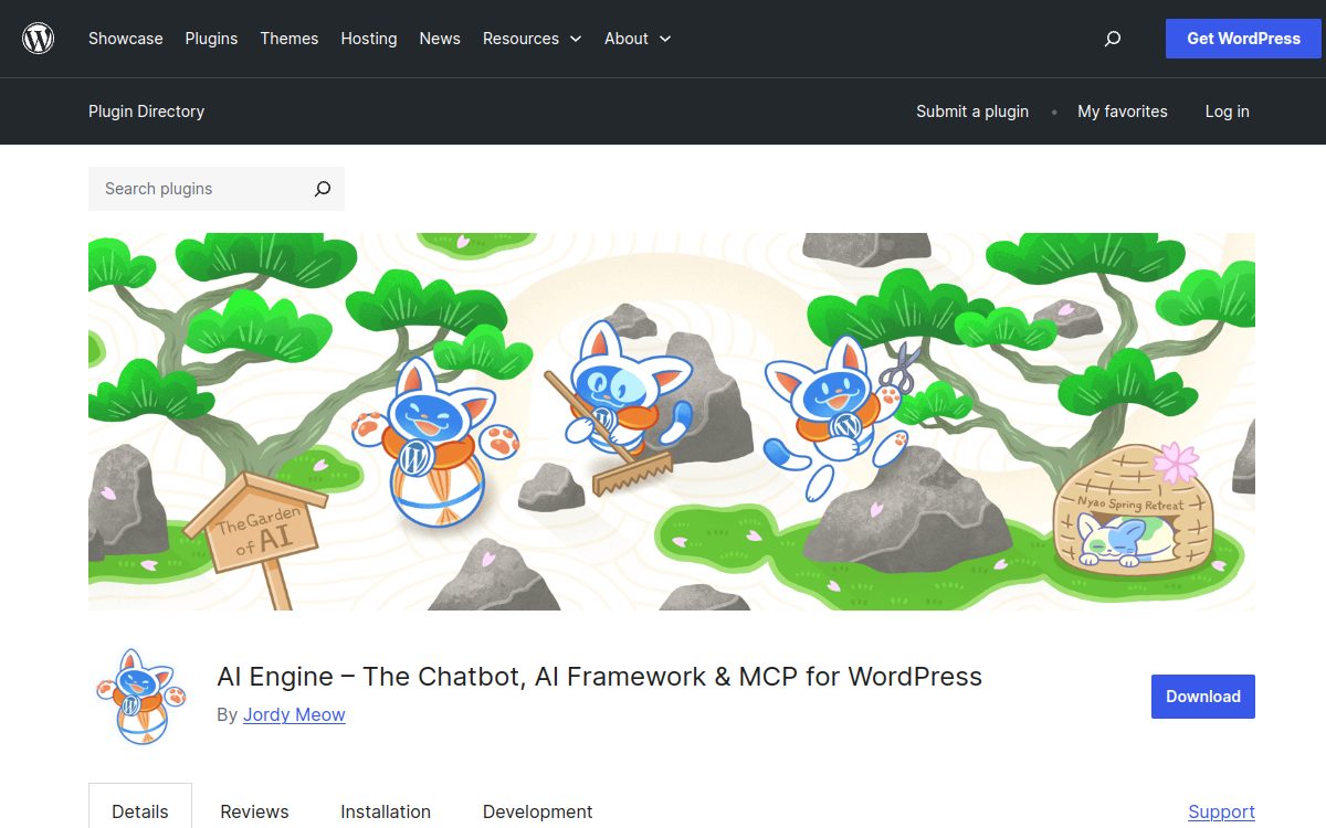 Capture d'écran de AI Engine for WordPress