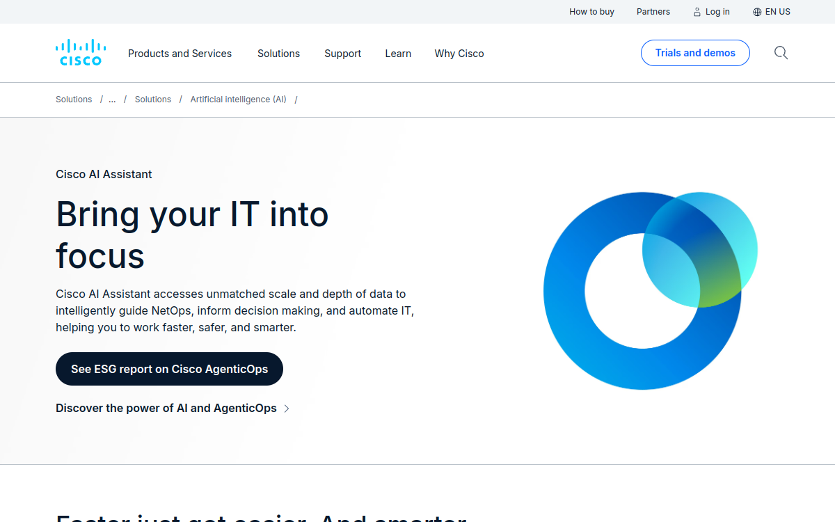 Capture d'écran de Cisco AI Assistant