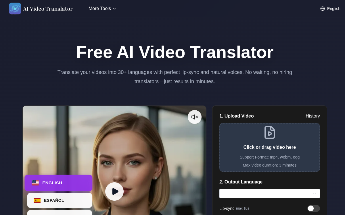 Capture d'écran de AI Video Translator