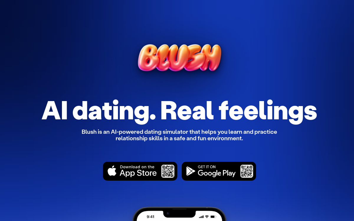 Capture d'écran de Blush AI