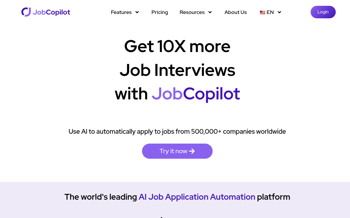 Capture d'écran de JobCopilot