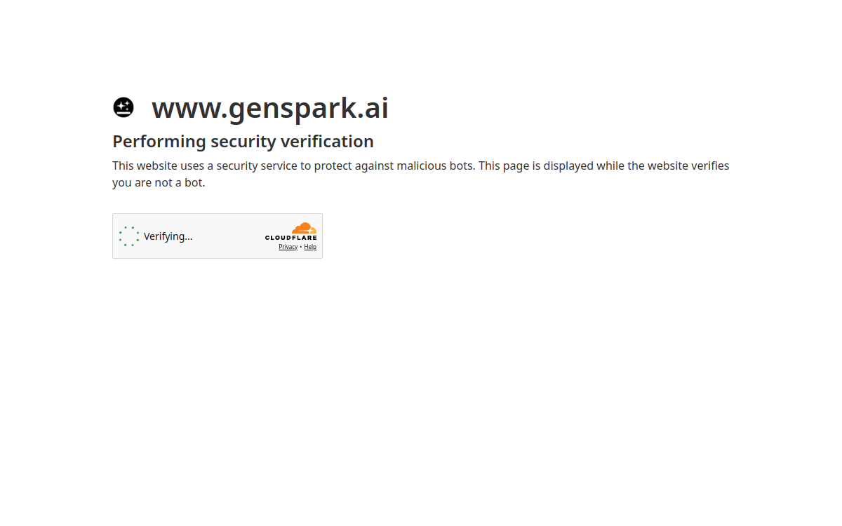 Capture d'écran de Genspark