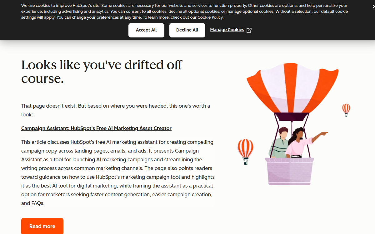Capture d'écran de HubSpot AI Content Writer