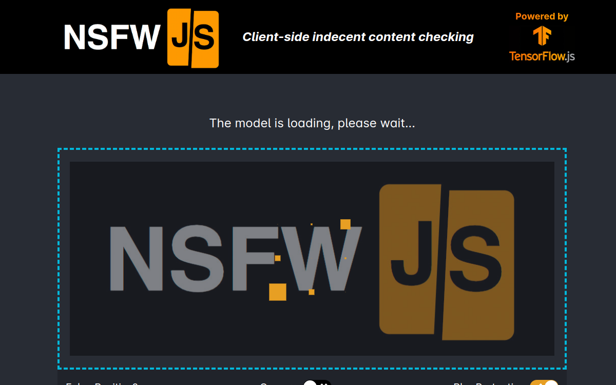 Capture d'écran de NSFWJS