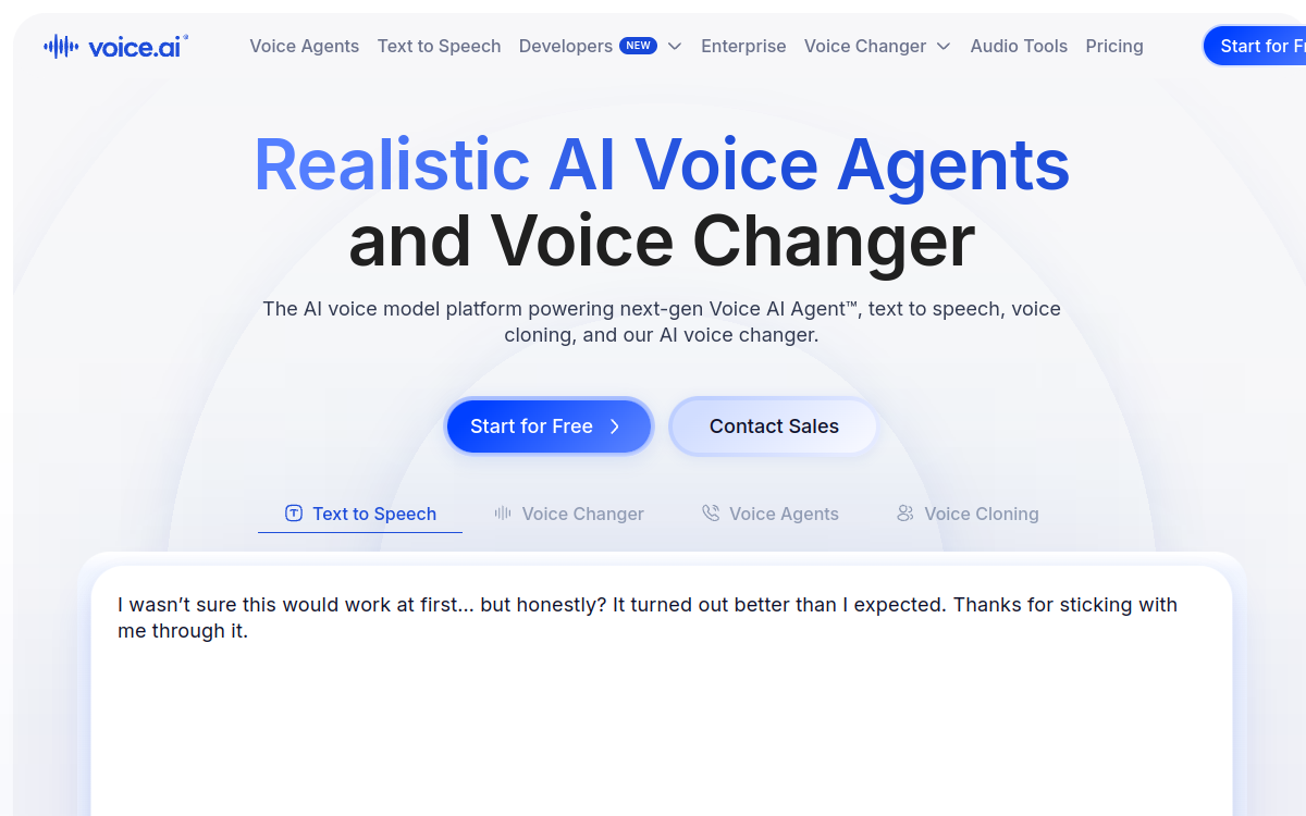 Capture d'écran de Voice.ai