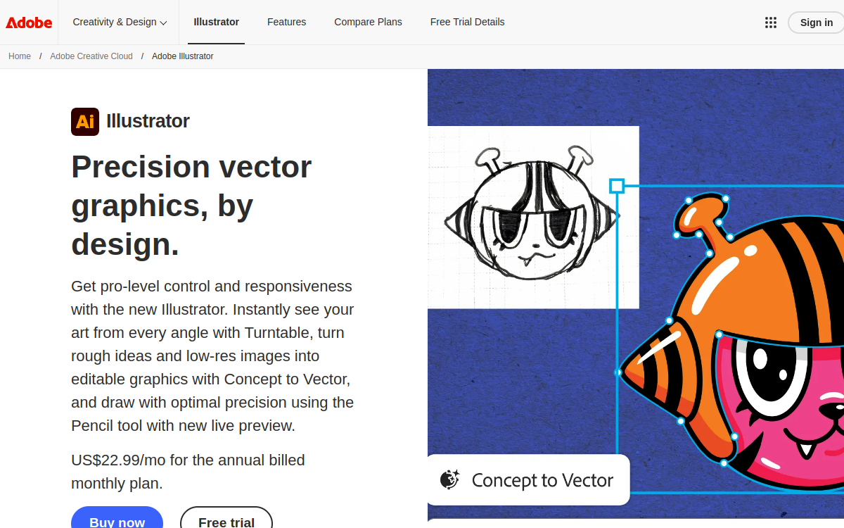 Capture d'écran de Adobe Illustrator