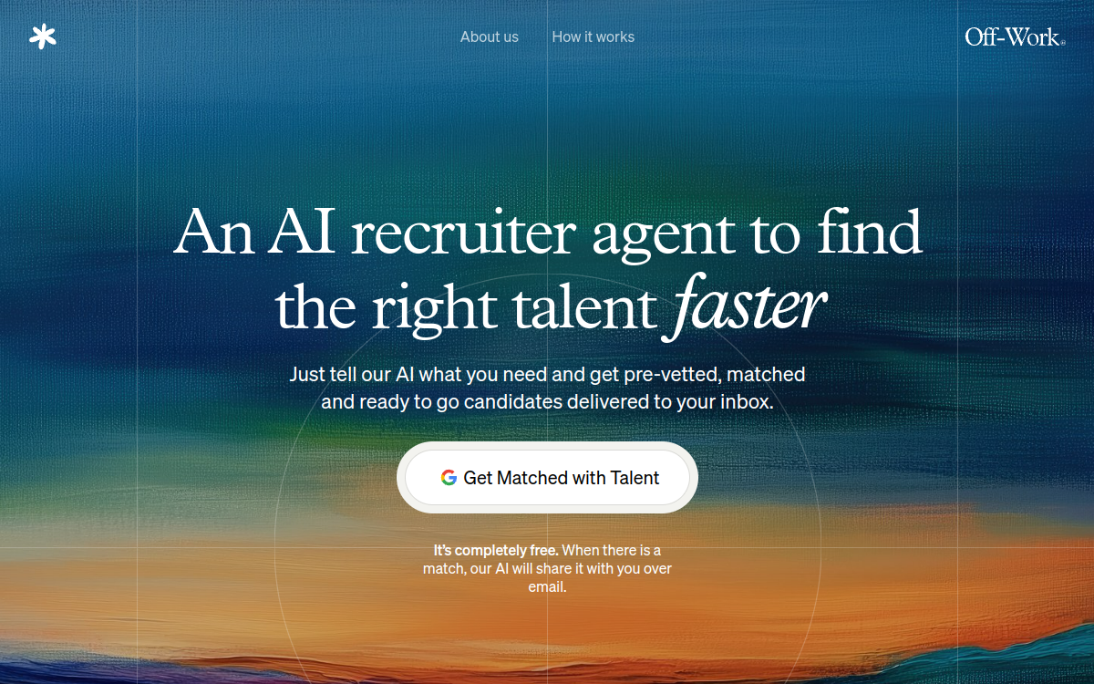 Capture d'écran de OffWork AI Recruiter